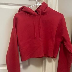 Cropped Red Hoodie
